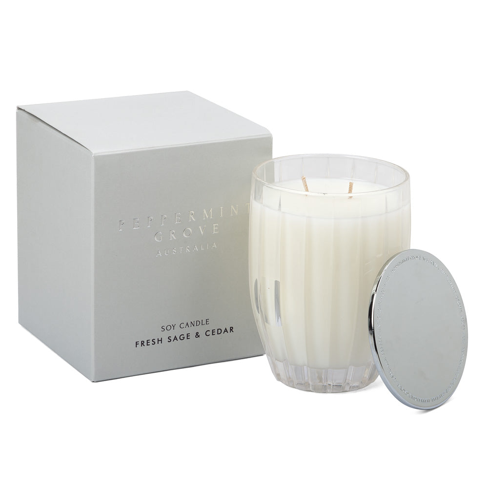 PEPPERMINT GROVE Candle Fresh sage & Cedar 200g